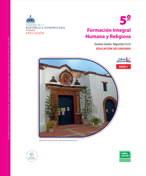 Descargar Libro de Secundaria Formación Integral Humana y Religiosa 5° Quinto de secundaria PDF Gratis Minerd (Libro Abierto)